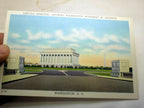 Postcard lincoln memorial monument washington dc 186 linen 1940's us capitol