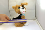 Hasbro Fur Real Friends   Brown White Dog  Barks 10" Large