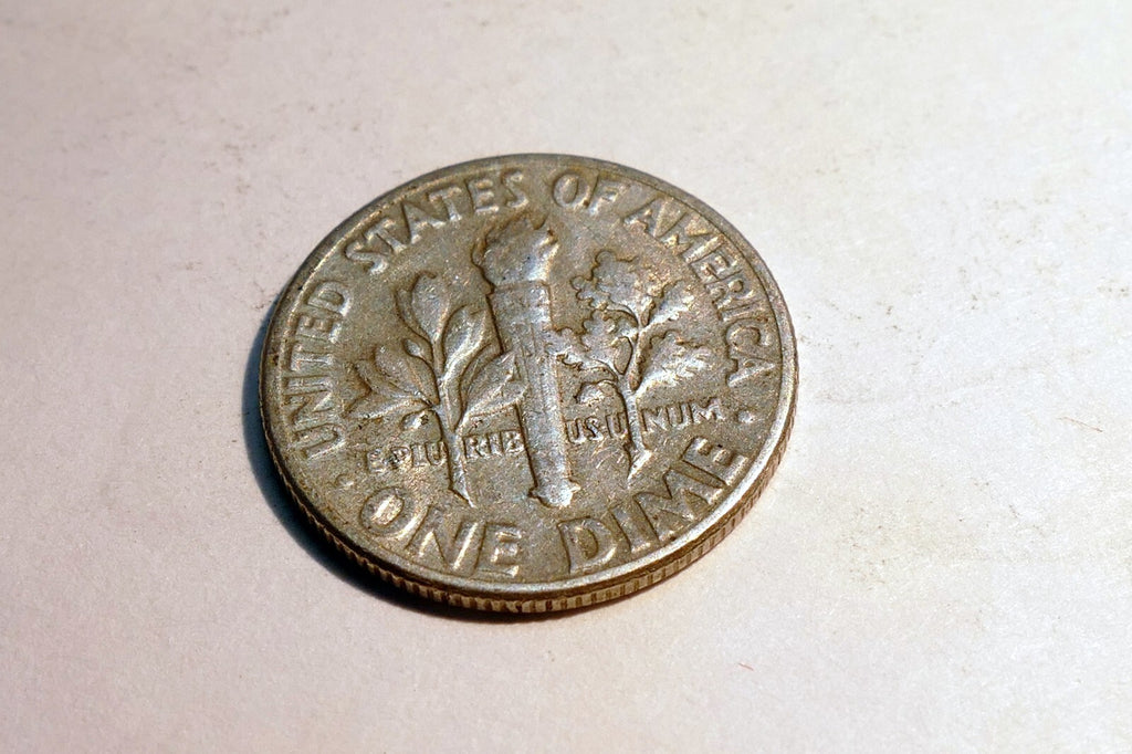 1958 D Roosevelt Dime US 10 Cent U.S America SILVER UNITED STATES 10c Coin