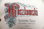 Moritz moszkowski spanische tanze sheet music klavier 4 handen 2125 piano 1925