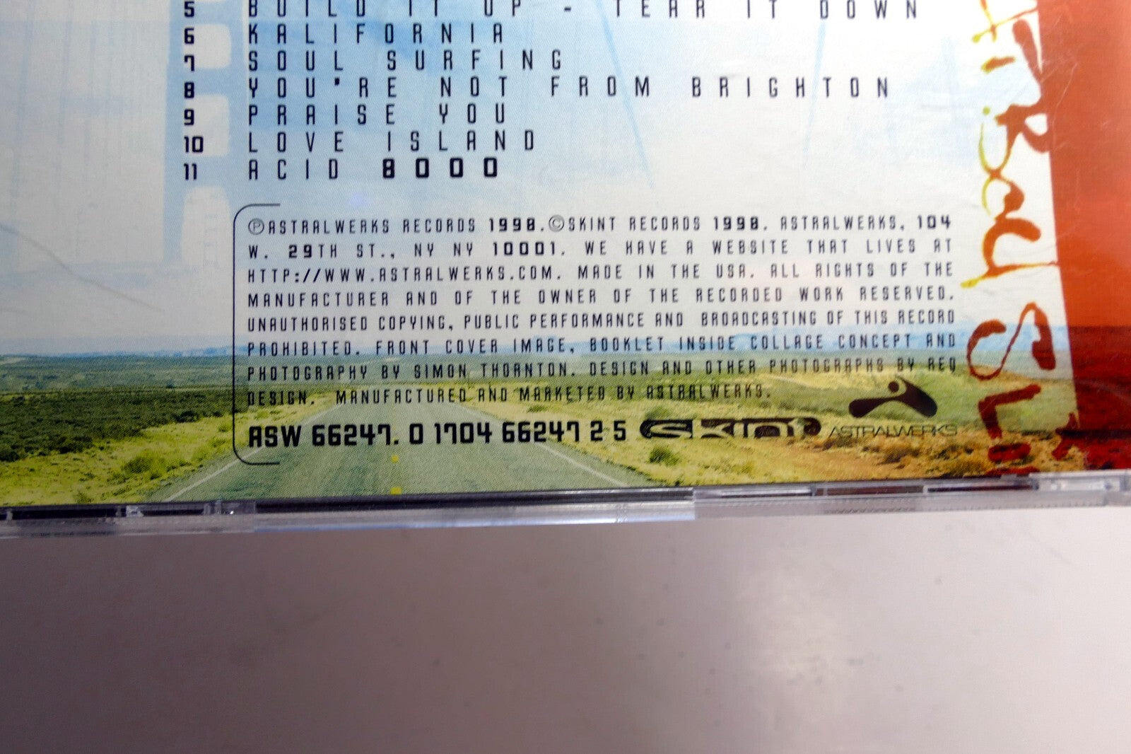 Fatboy Slim : You've Come A Long Way, Baby CD 0 1704 66247-2 Skint Records