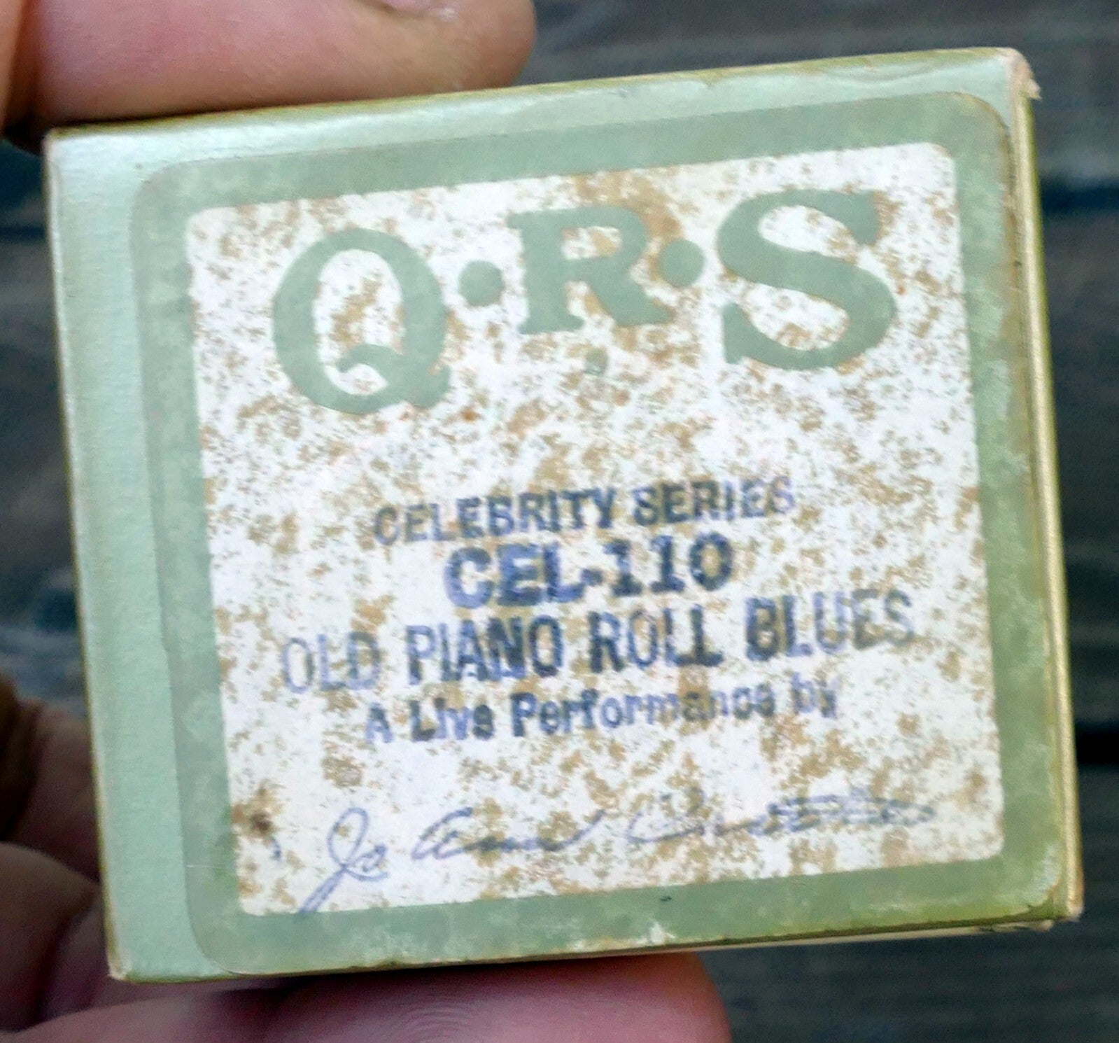 Qrs celebrity series cel 110 old piano roll blues