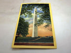 Postcard 186 washington monument washington dc 186 linen 1940's unposted