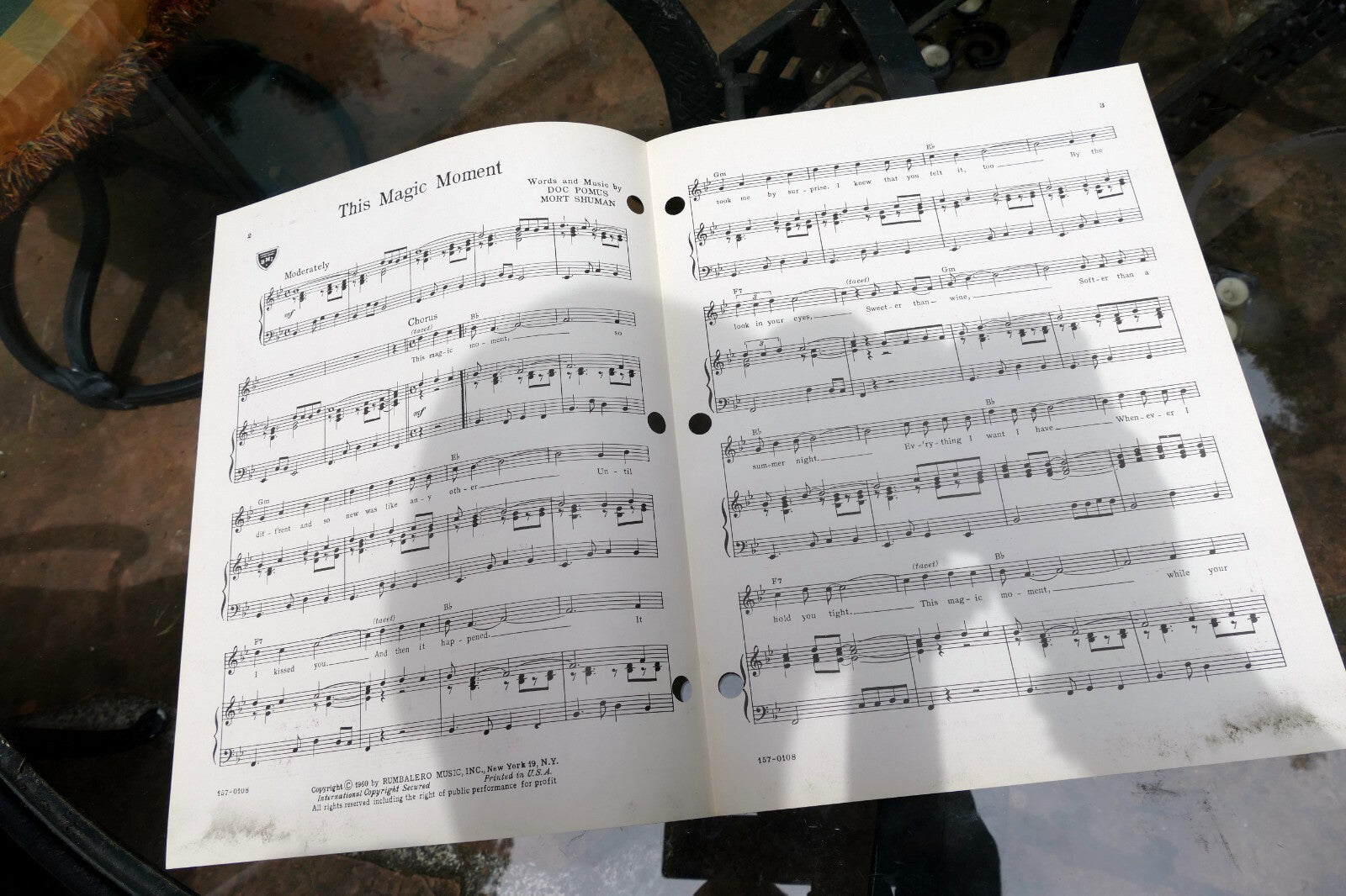 This Magic Moment Doc Pomus Mort Shuman   1960 Sheet Music The Drifters