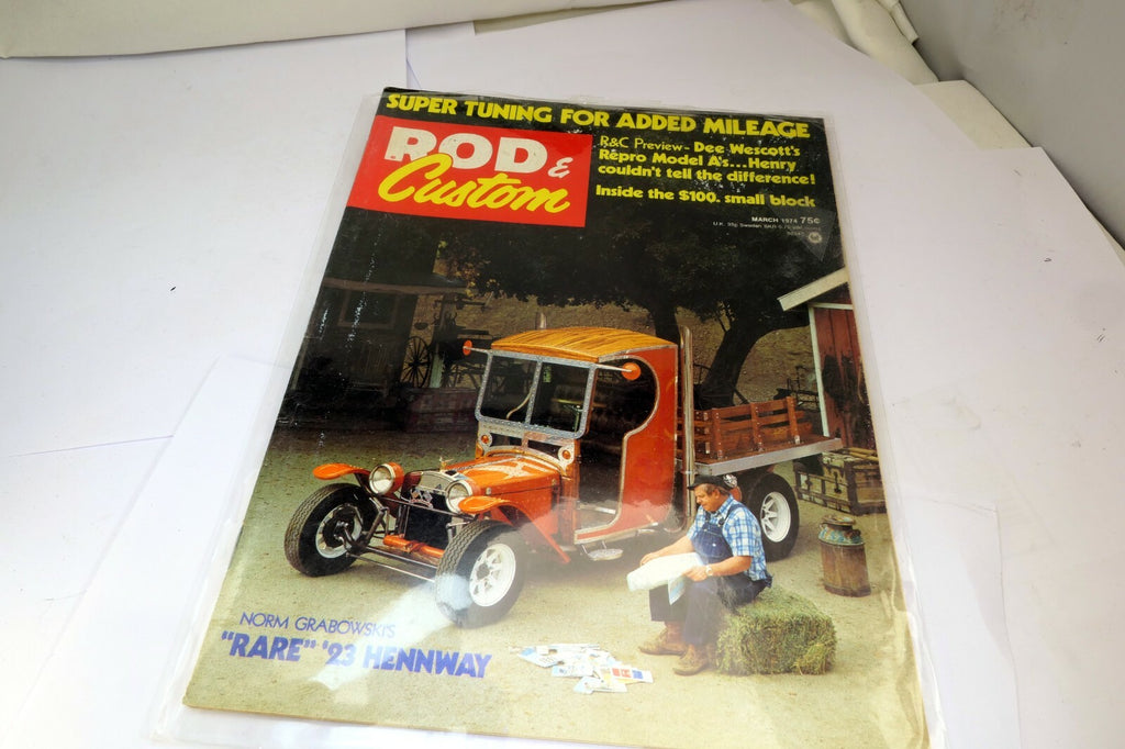 Rod & Custom Magazine March 1974 Super Tuning Added Mileage