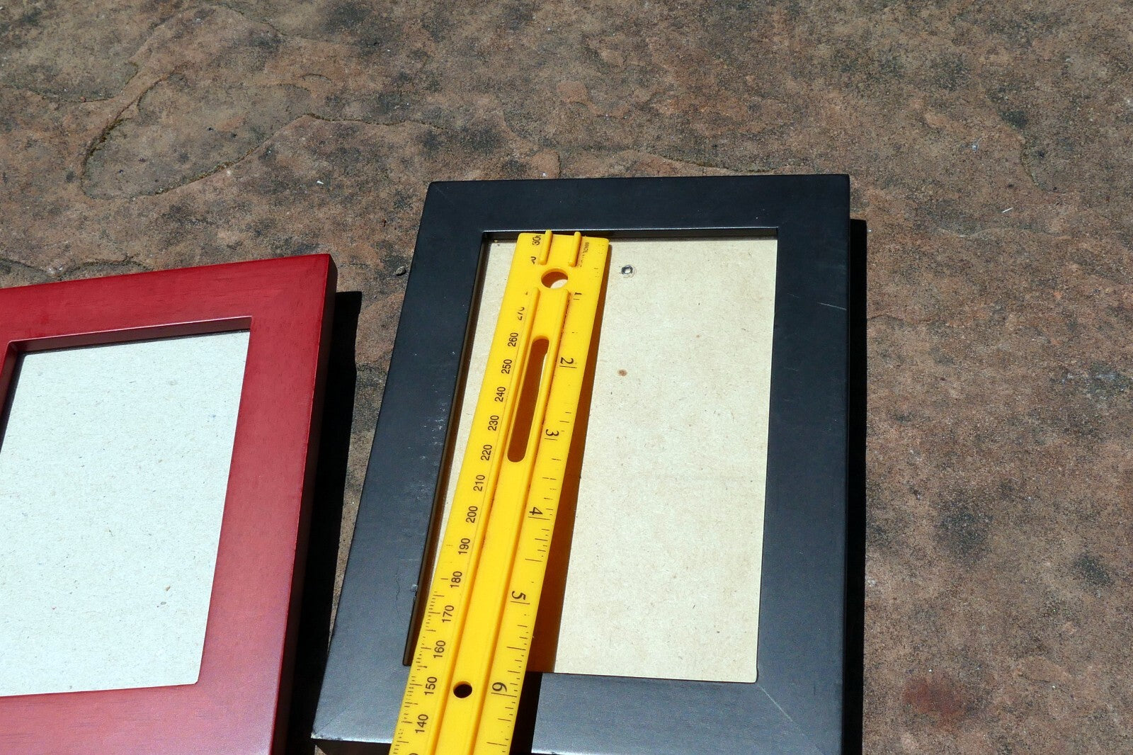 Wooden 4X6" & 3X5"  Picture Photo Frame Rose Red tone Pack of 5 mixed lot