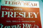Teddy bear by elvis presley lowe mann 1957 sheet music