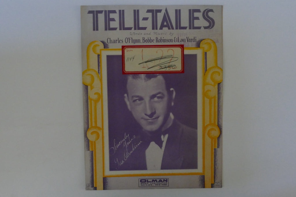 Tell tales, sheet music 1931, by charles o'flynn, bobbe robinson and lou vardi