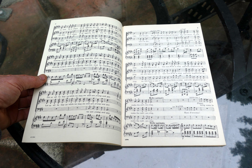 Johann Strauss die Fledermaus by Thomas Martin Sheet Music 1951 Vocal Chorus