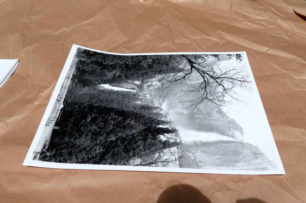 Yosemite California 11X14" Black & white Picture Photo Valley Waterfall cascades