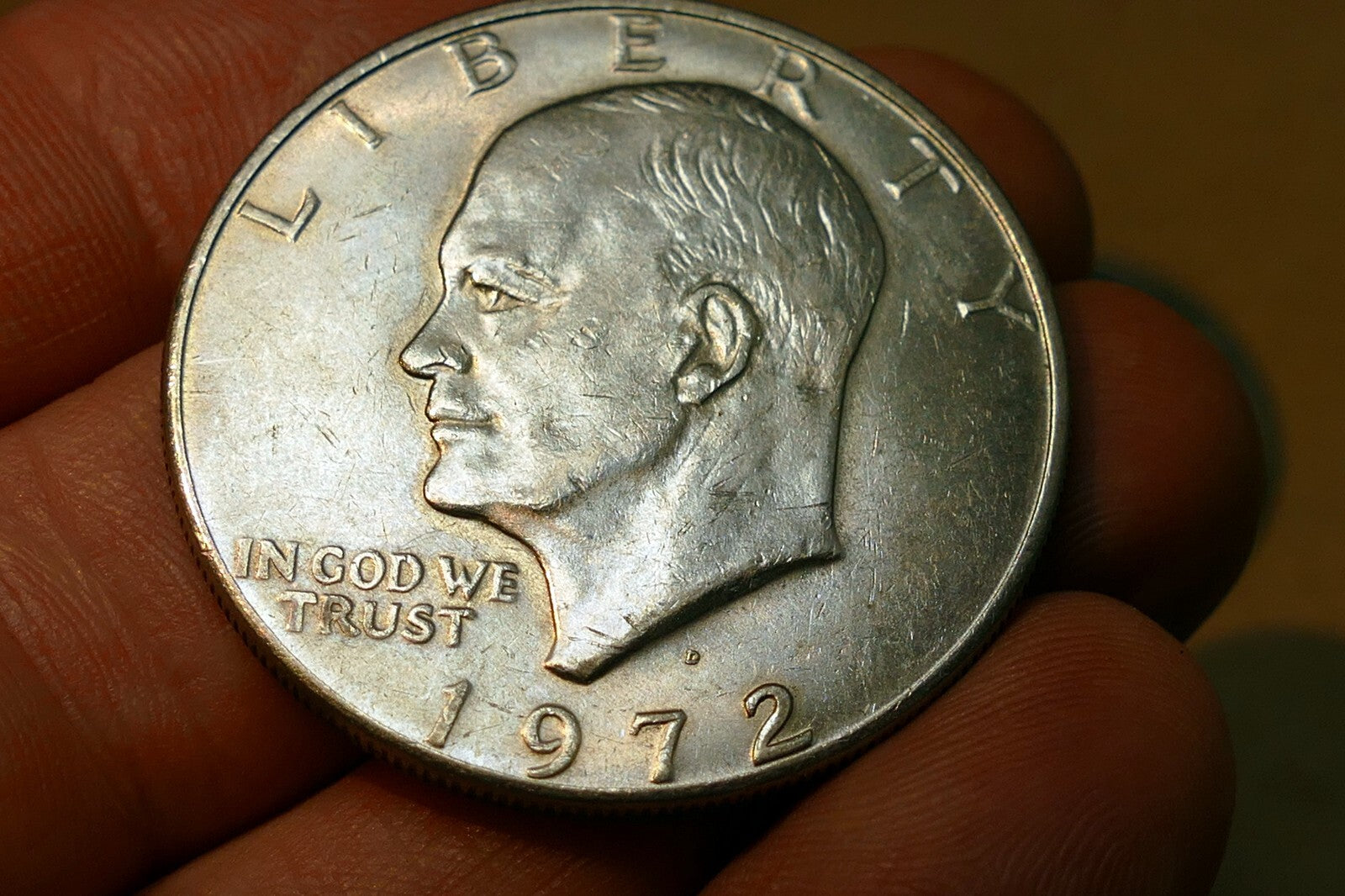 1972-D EISENHOWER DOLLAR COIN  CIRCULATED Pack of 2 lot of two