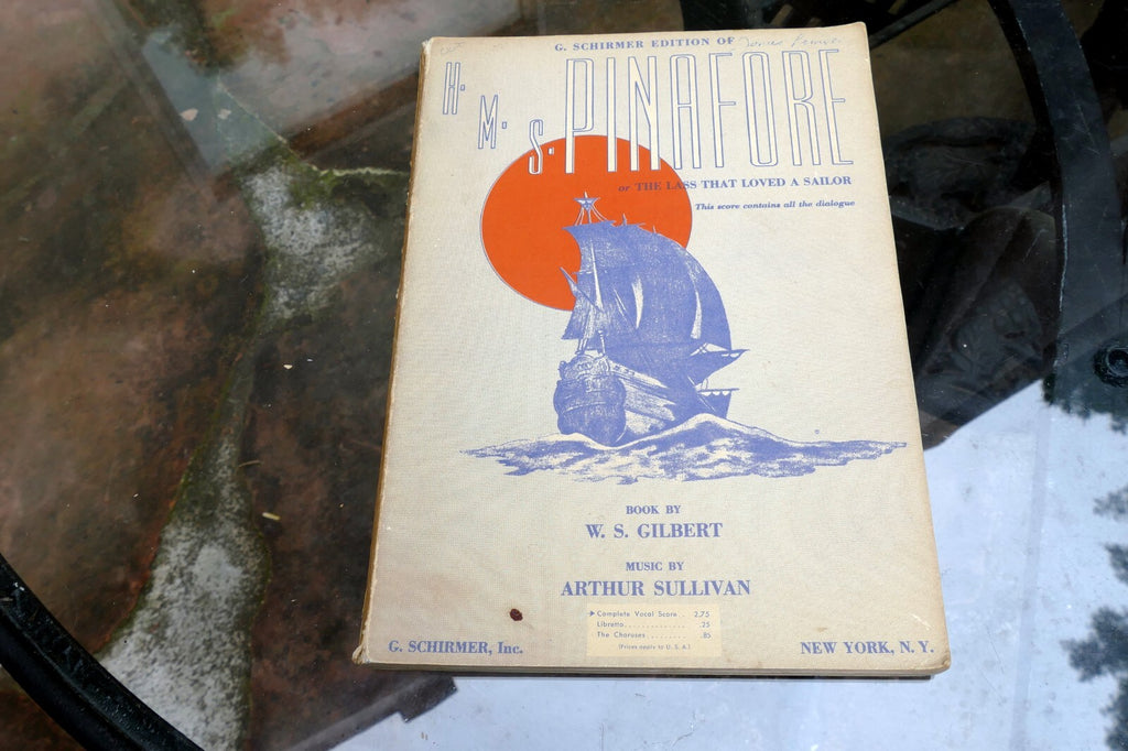 HMS Pinafore Lass That Loved Sailor Piano Sheet Music Book Arthur Sullivan 1623