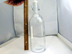 Swing Top Grolsch Glass Bottles 16oz - CLEAR - 11X3.5"   vintage