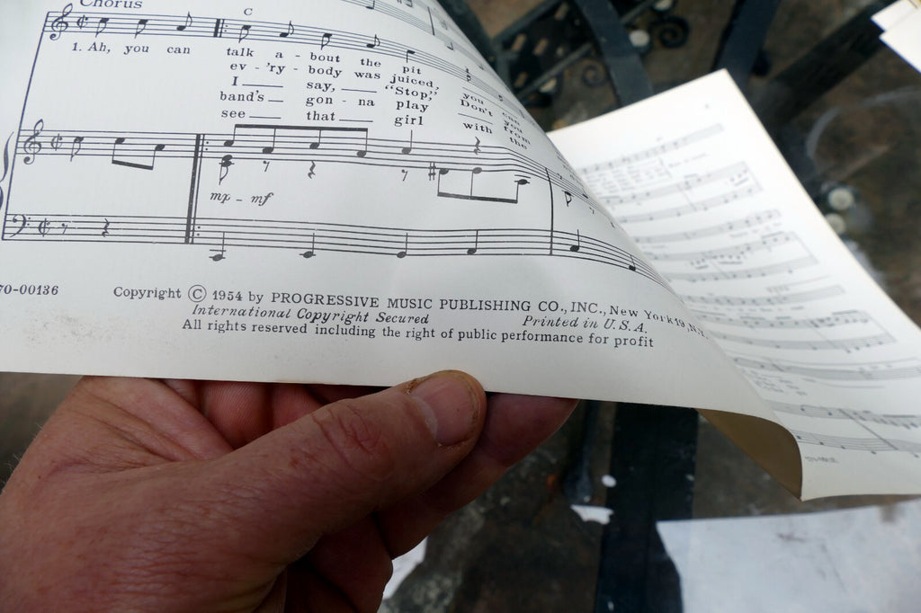 Mess Around by A. Nugtre   Ray Charles  1954 Sheet Music