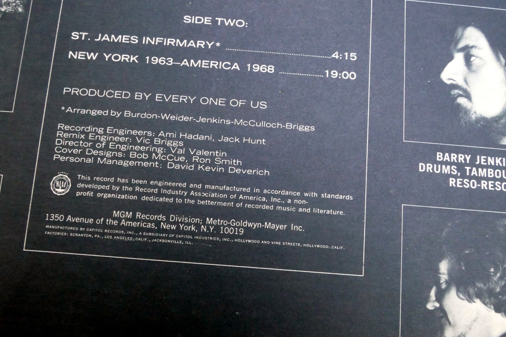 The Animals EVERY ONE OF US LP Vinyl Stereo MGM Record Album SE-4553 ST 91550