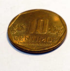 10 centimos mexico coin 2001