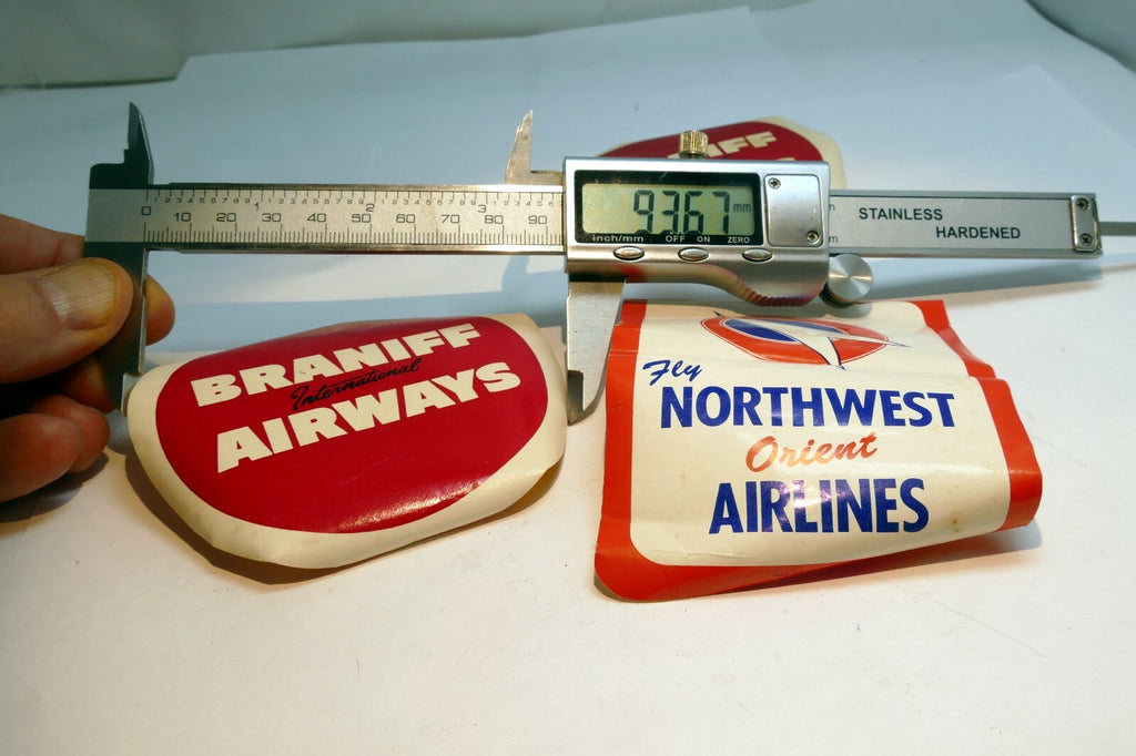 Braniff International Airways 1950s Sticker Decal & Northwest Orient Airlines