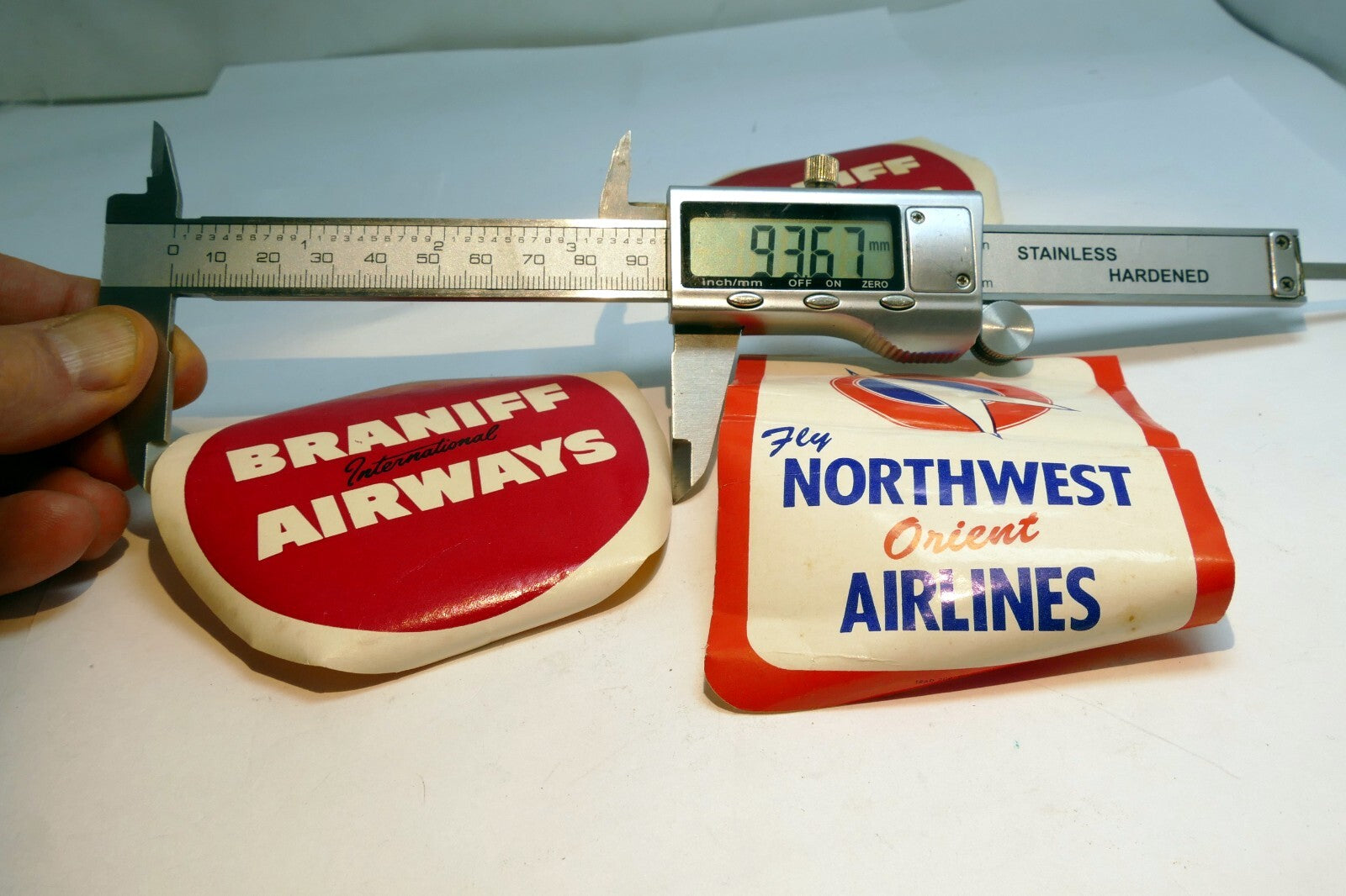 Braniff International Airways 1950s Sticker Decal & Northwest Orient Airlines