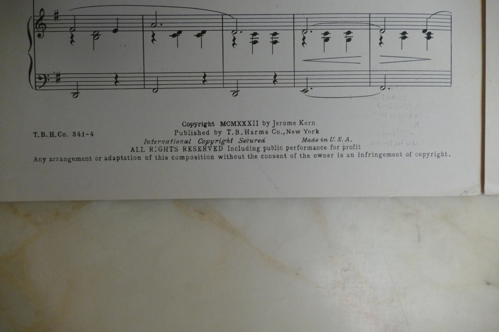 And Love Was Born 1932 by Jerome Kern from "Music In The Air" musical