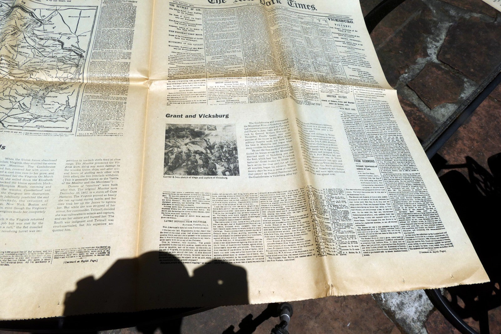 New York Times Febr. 17,  1862 Reprint Civil War Victories Kentucky & Tennessee