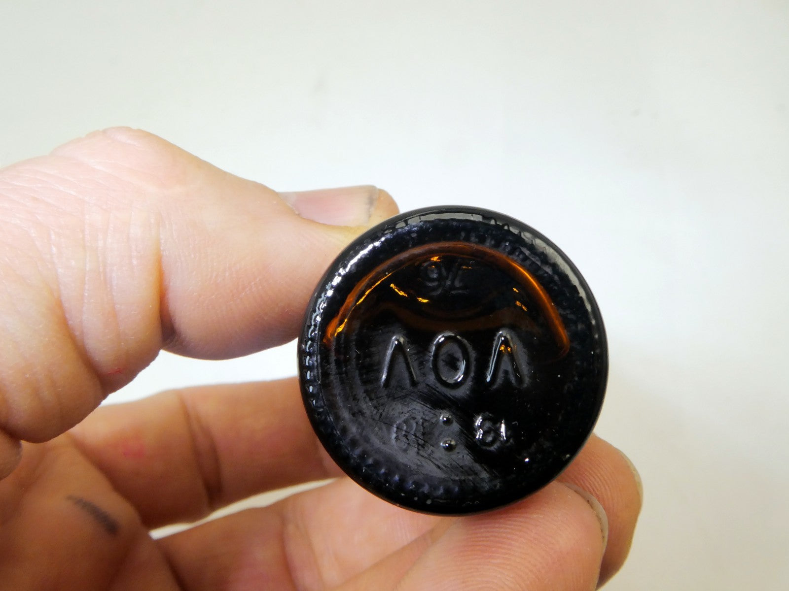 VOV Zabajone Italy 2oz 50ml miniature bottle home decor vintage empty