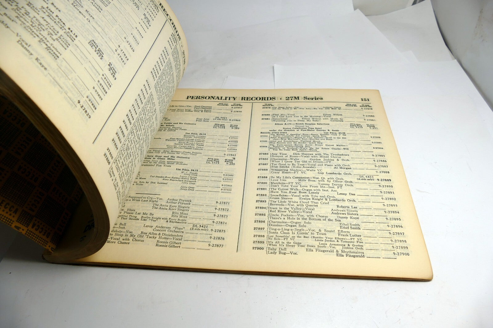 Decca Records Catalog Reference Guide January 1953 LP 45 78 33 1/3 RPM Vol 2