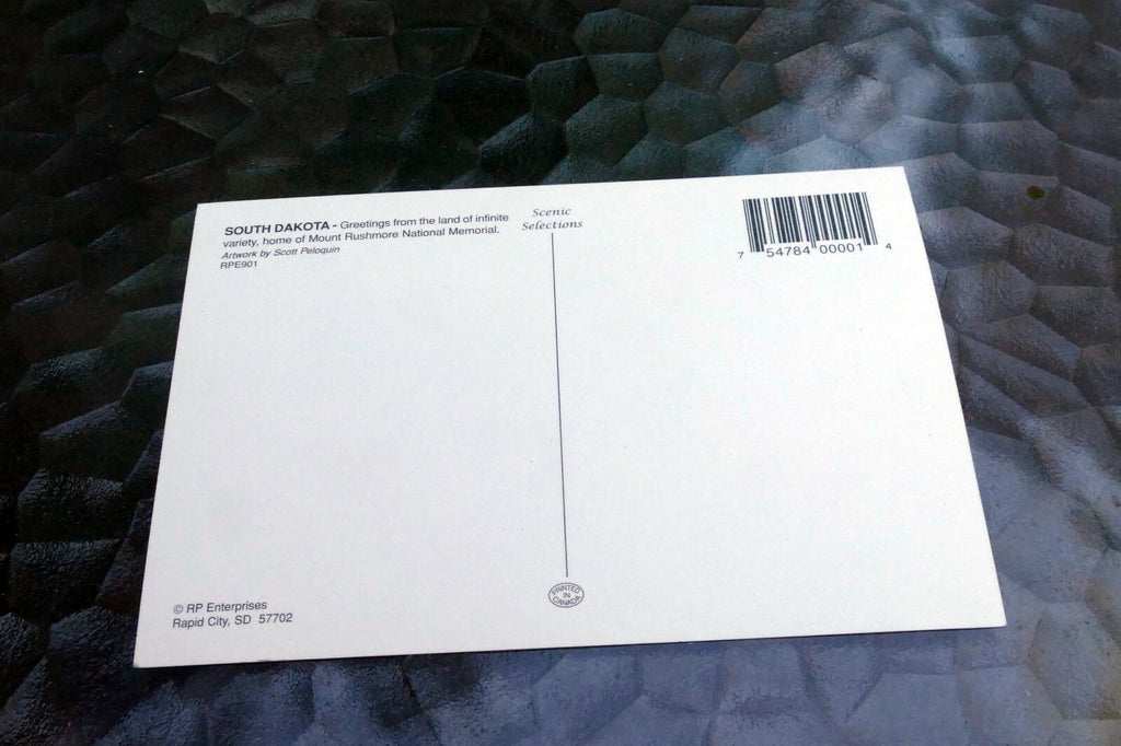 Scenic Selections  Mt. Rushmore Black Hills South Dakota Postcard