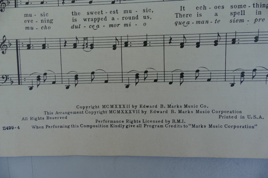 Vaughn Monroe's favorite songs 1932, Edward B. Marks Music Co.