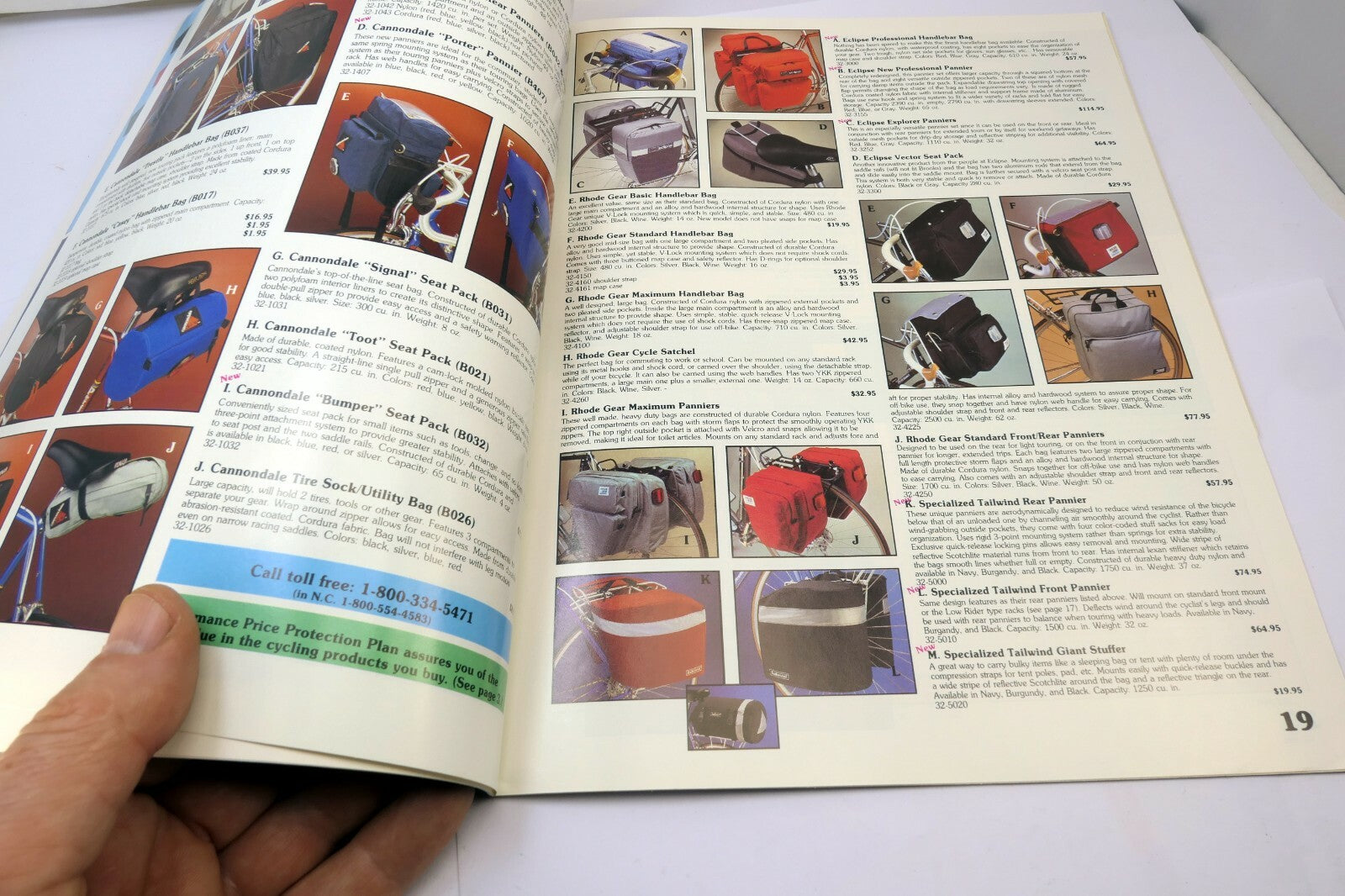 Performance Bicycle Shop Magazine Spring 1995 Sale Booklet price list