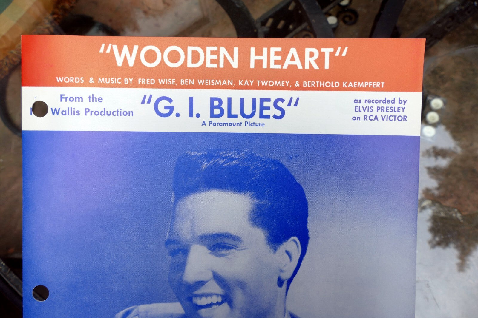 Wooden Heart  Elvis Presley 1960 Sheet Music G I Blues Weisman Twomey Kaempfert