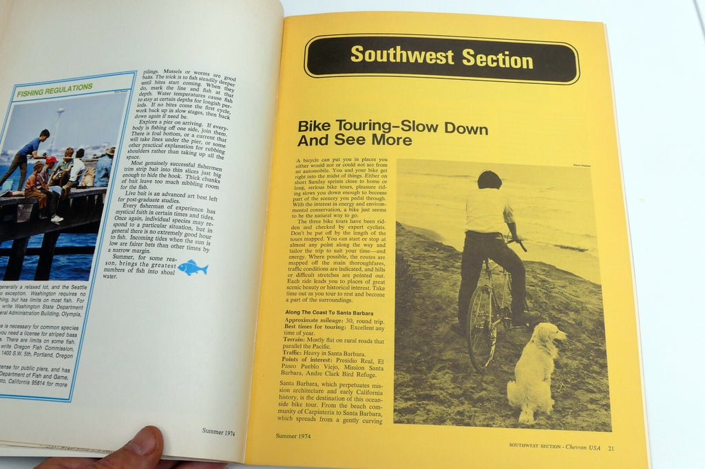 Summer 1974 Chevron USA Travel Club Magazine Small Boat Sailing Oregon's Sahara