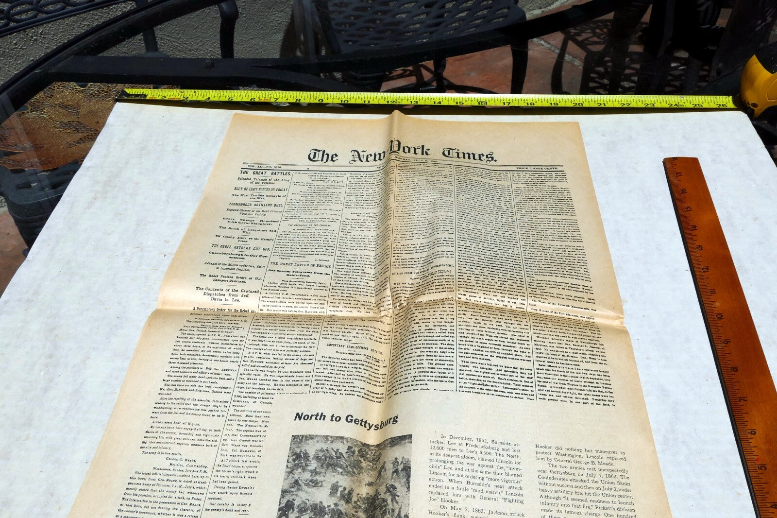 New York Times July 4 Reprint Civil War in Richmond 1862, Decree of Emancipation