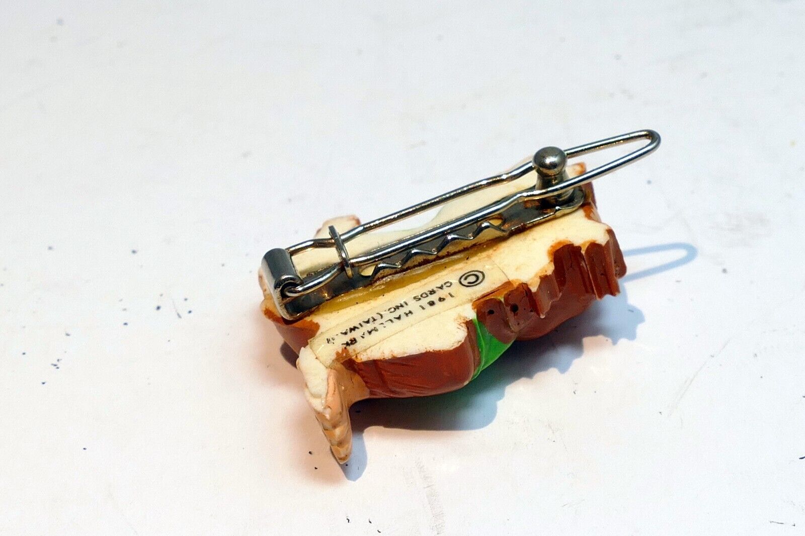 "Bogey" MONKEY GIRL PIn Hair Clip Accessory vintage 1981