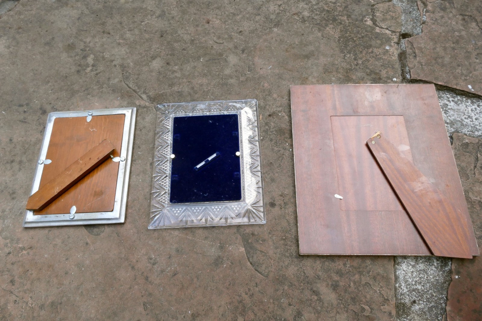 Pack of 3 Four Metal/Glass Picture Portrait Frame 5X7" Art Photo Mixed lot