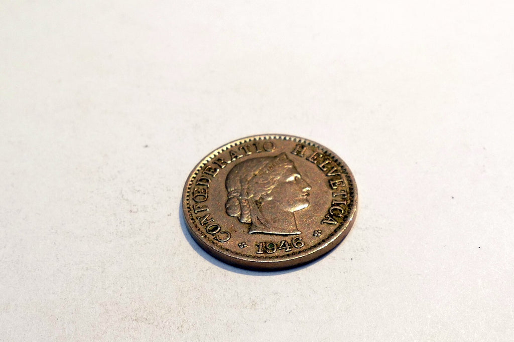 Coin Switzerland 1946 5 Rappen Confederatio Helvetica
