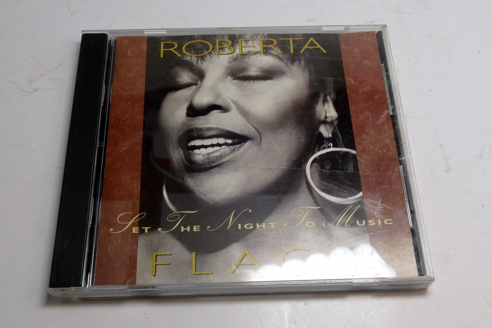 Roberta flack   set the night to music (music cd) 1991 atlantic records 7 82321 2