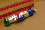 Christmas Nutcracker Ornament snowman blue white 5"
