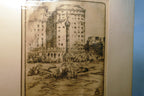Union Square San Francisco Signed Etching 1900's USA Limited edition