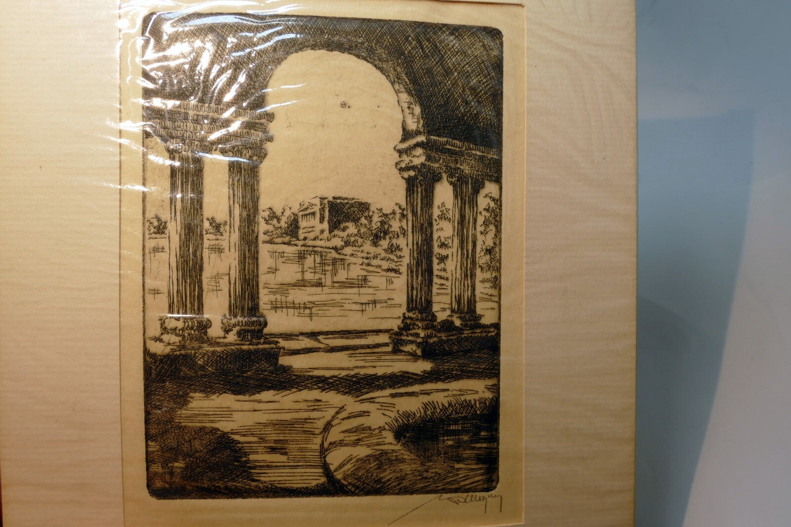San Francisco California Signed Etching 1900's USA Limited edition