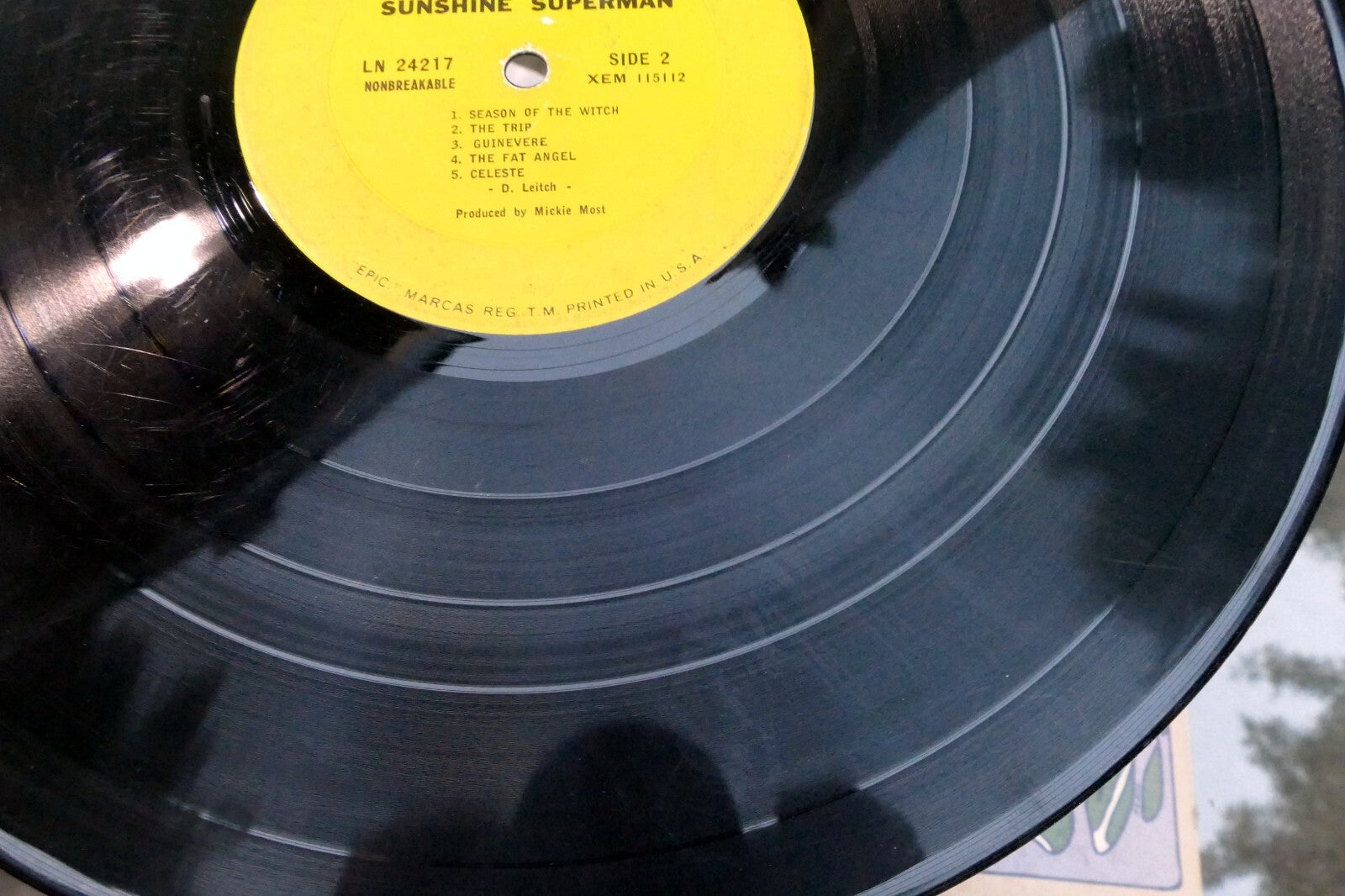 DONOVAN SUNSHIME SUPERMAN EPIC LN 24217 MONO  LP  - poor condition