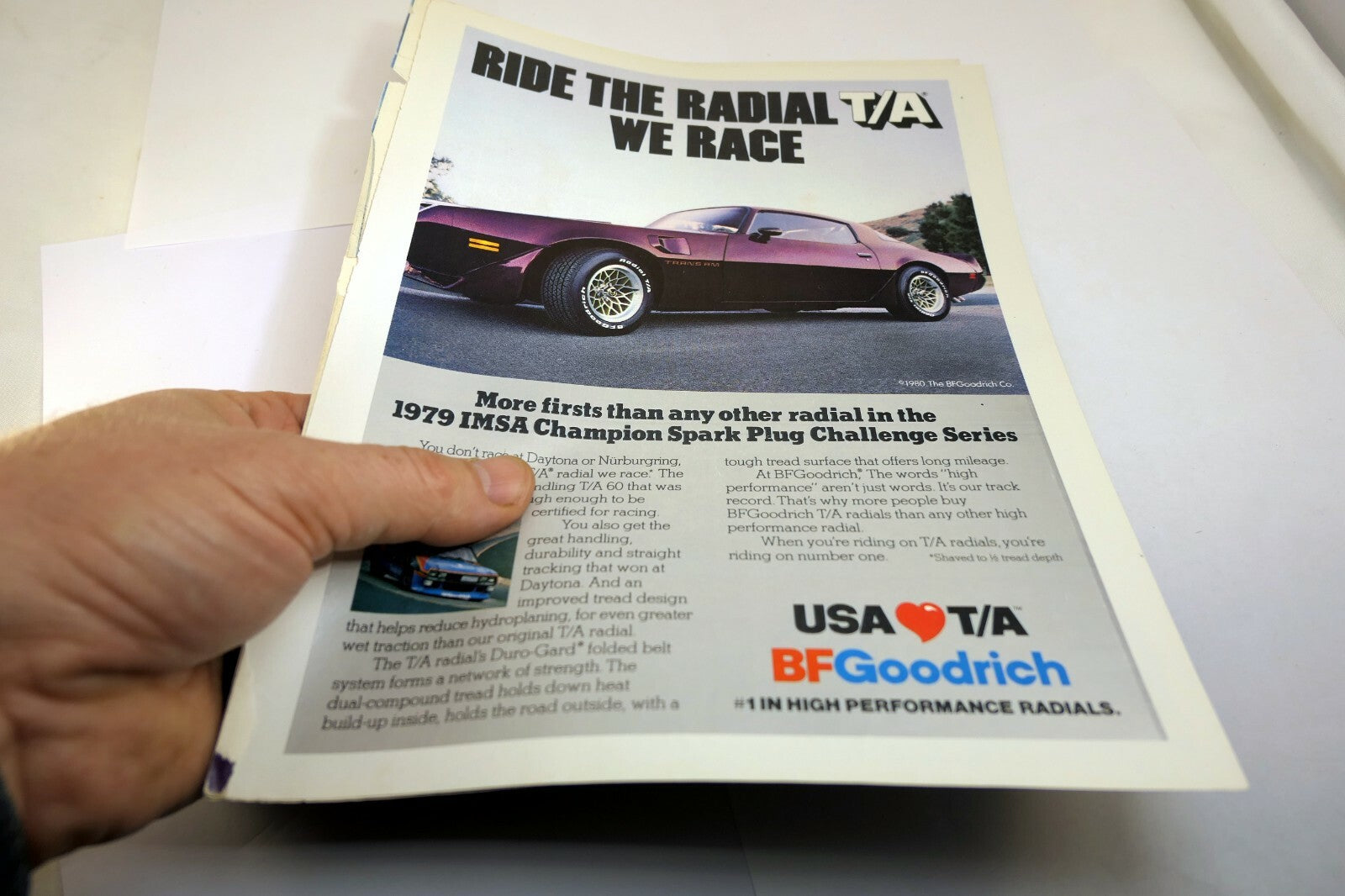 USA T/A BFGoodrich Tire Radial Magazine clipping advertisement Ad