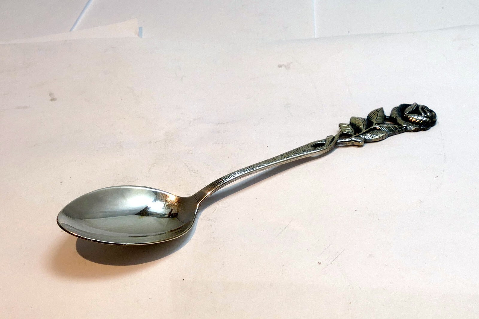 Silver Plate  Antico 100 Tea Spoon Silverware rose design floral