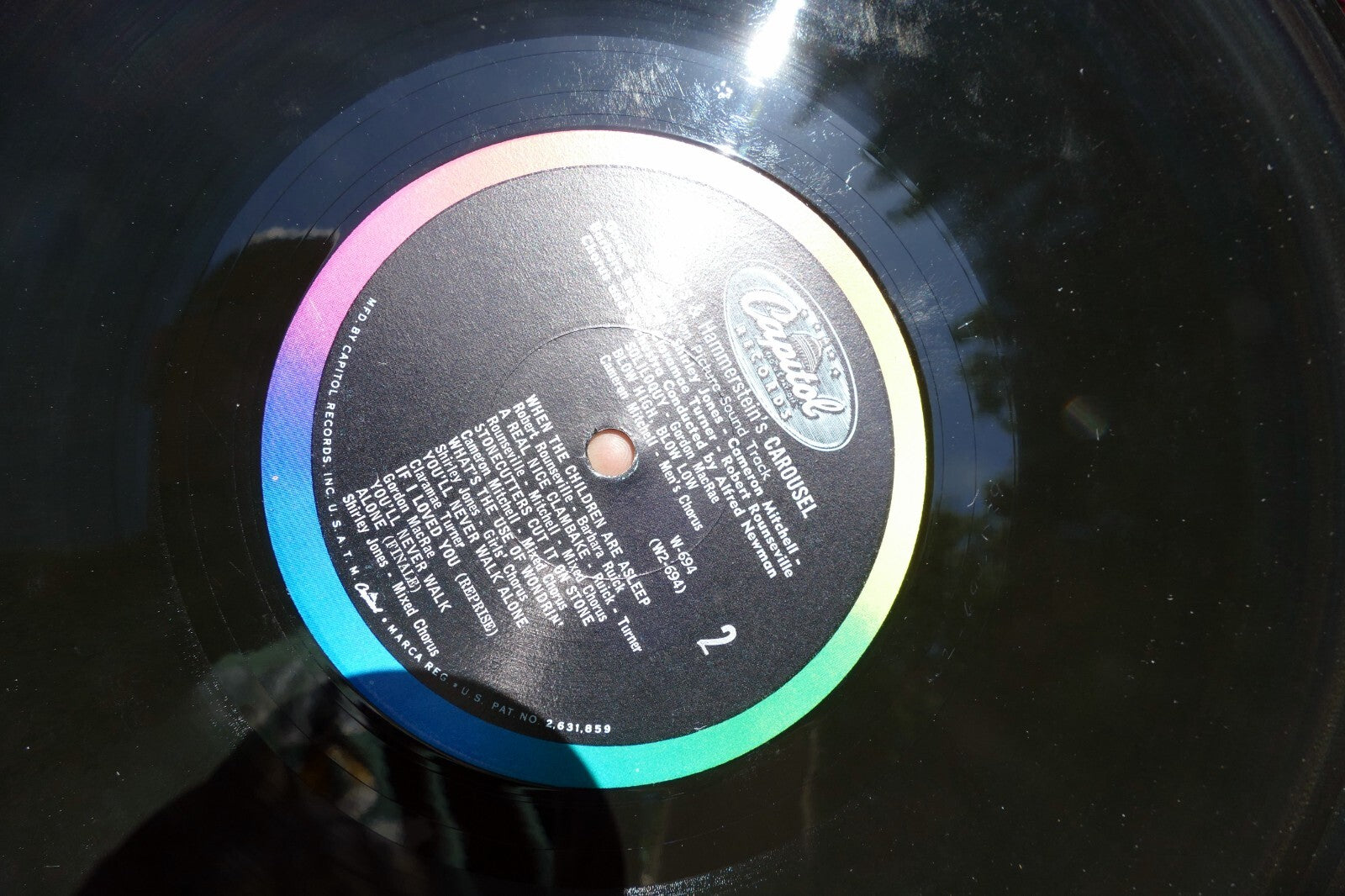 Rodgers and Hammerstein's Carousel Soundtrack Vintage Vinyl  1956 Record LP W694