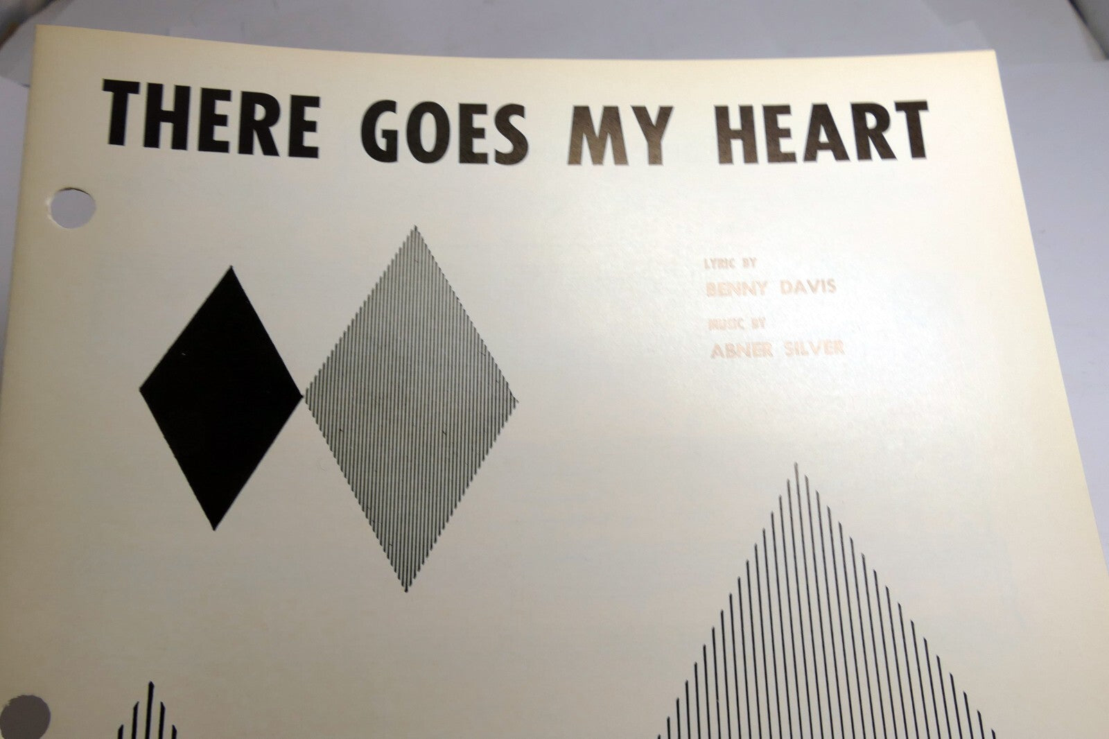 There goes my heart benny davis abner silver 1960 sheet music