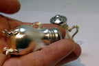 Cast iron Salt & Pepper Shaker Souvenir Of Denver Colorado Rider & Bronco  USA