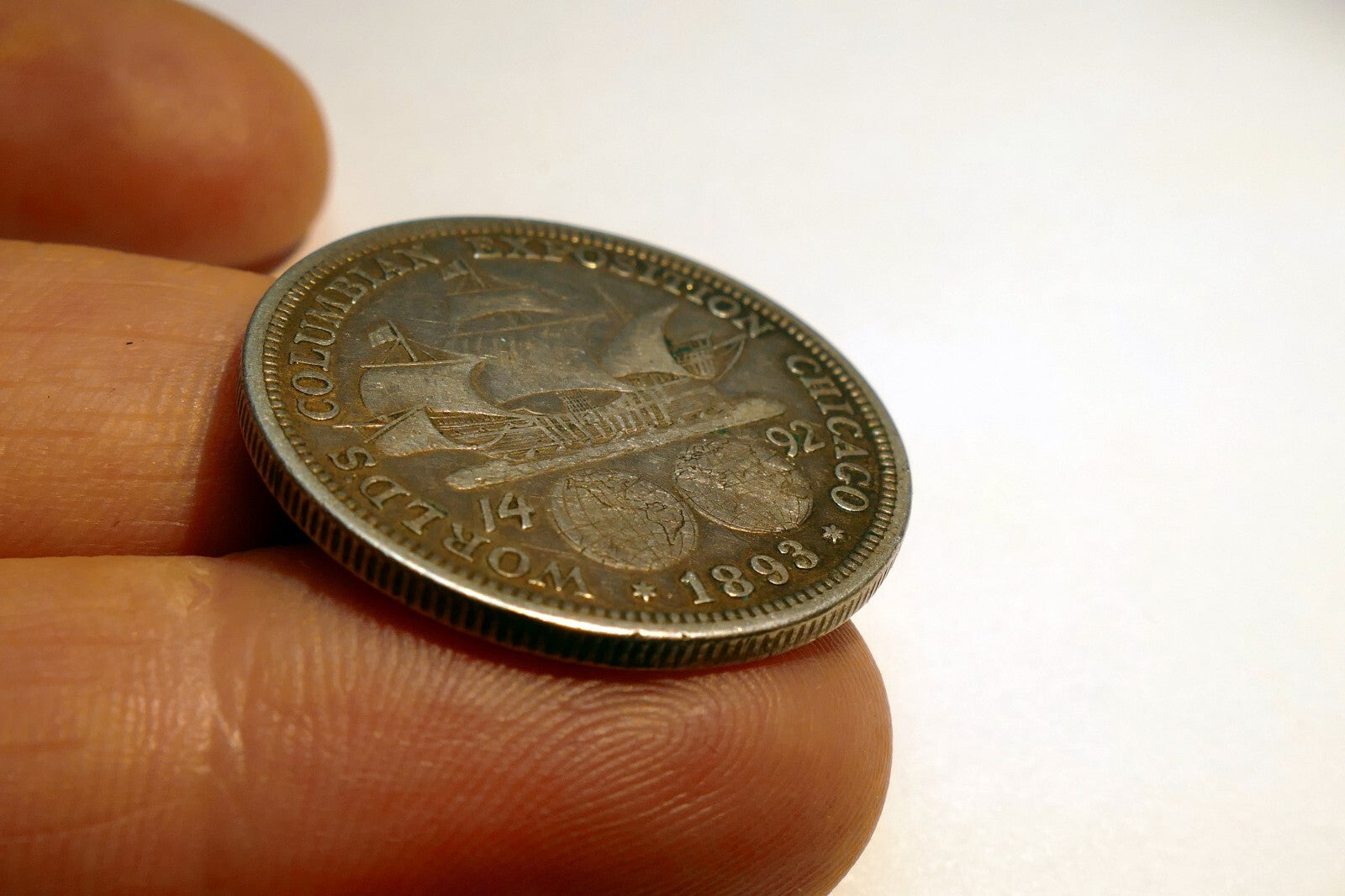 1893 Columbian Expo Half US Dollar   90% Silver  Coin