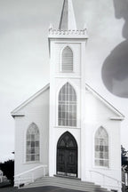St. teresa of avila church california 11x14" black & white picture photo sonoma