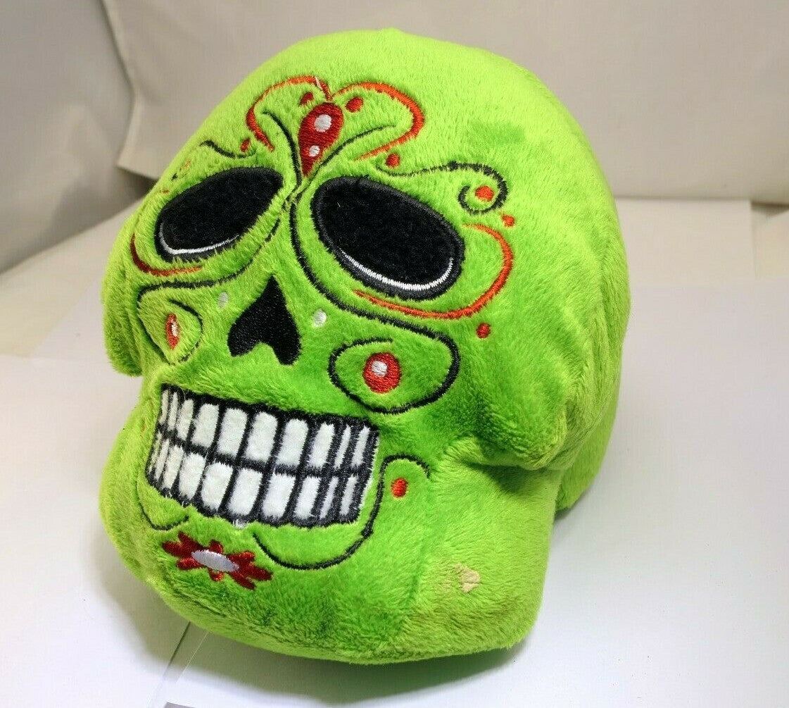 Skull guard plush toy day of the dead mexico 6"
