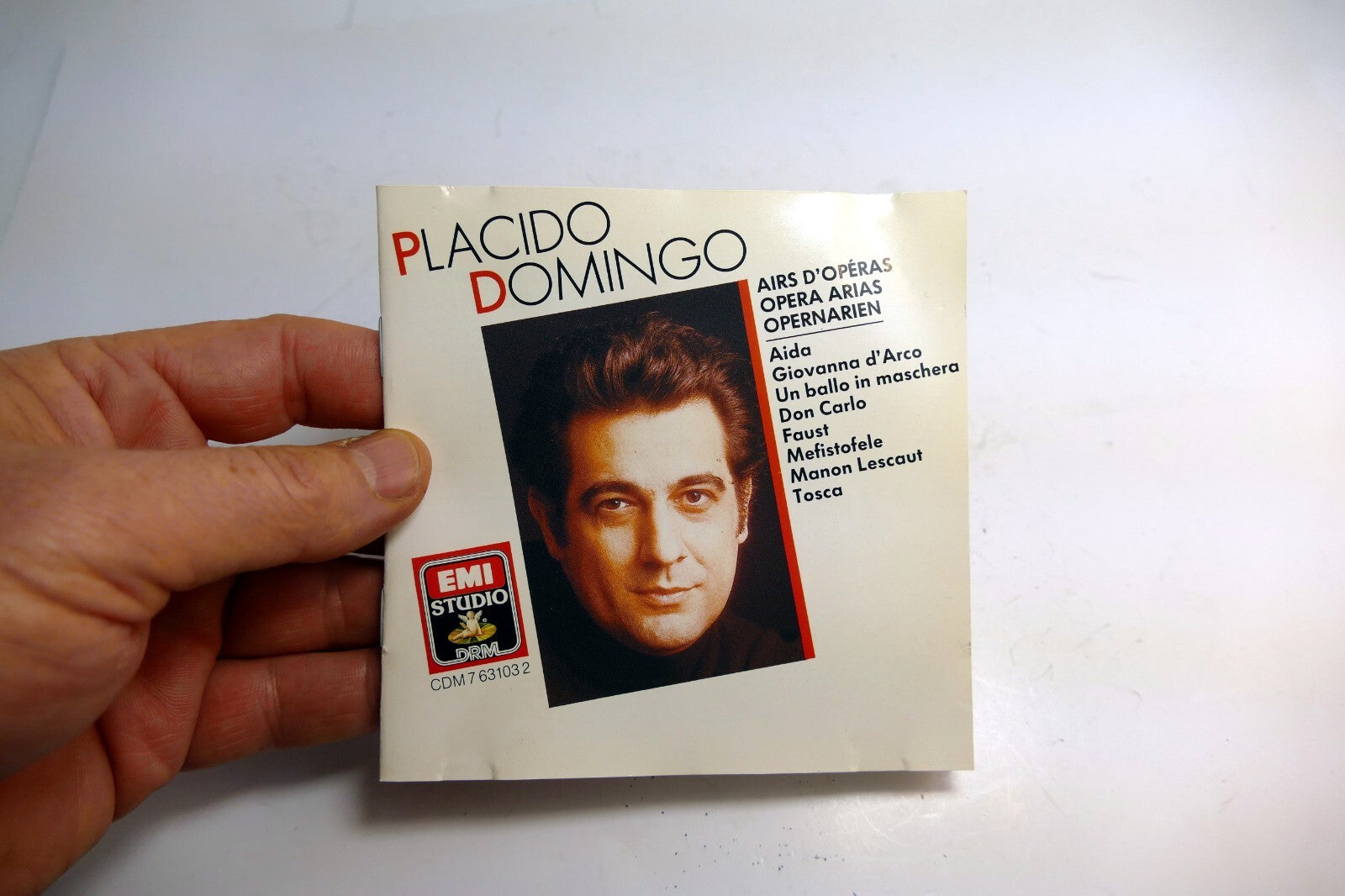 INLAY Cover ART Only NO Case or CD included Placido Domingo Operas Aida Faust To