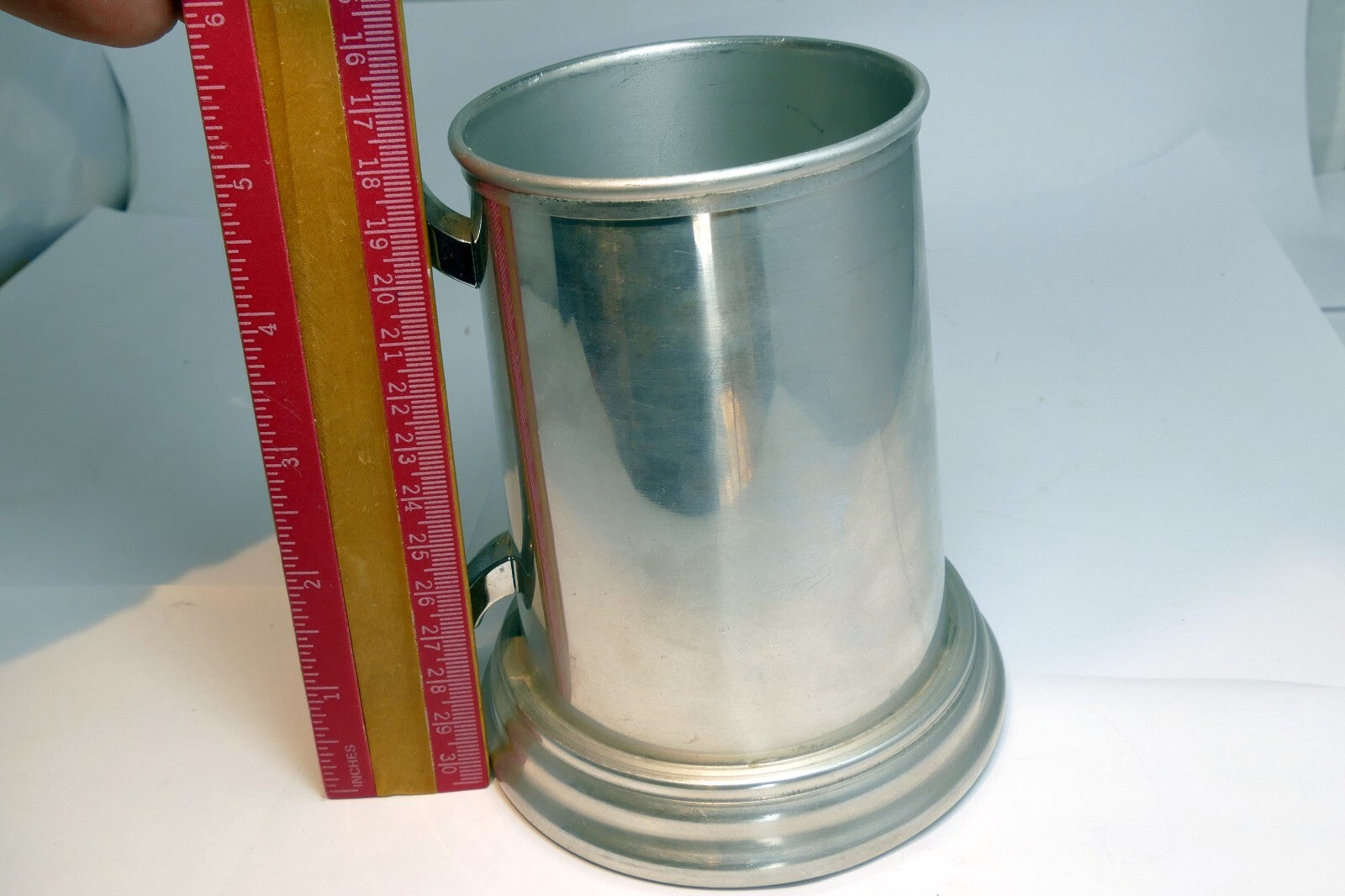 Beer Stein Pewter Mug with Glass dice game bottom las vegas